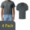 Gildan Unisex Ultra Cotton DIY Printable T-Shirt, Crewneck Multi-Pack Tee, Dark Heather (S-5XL)